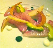 Marinated Hawaiian Kampachi @ Patina DTLA